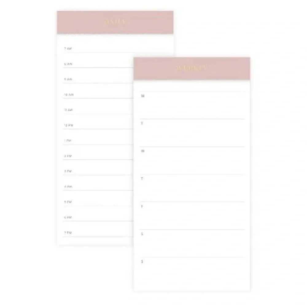 Sugar Paper 2 Pack Undated Daily and Weekly Notepads